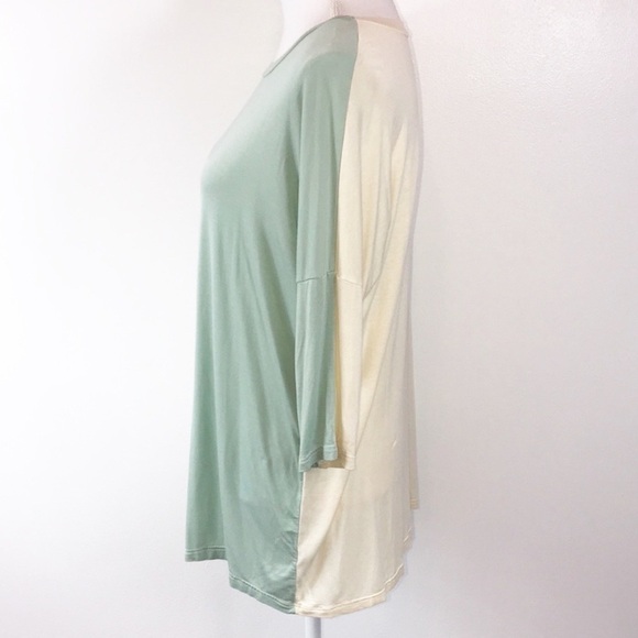 Pastels Clothing Green and Cream Tunic Top - Picture 7 of 7